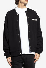 Jacquemus Grosgrain Button-Up Cardigan Black CDM00576 AJ00126-990