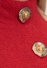 Balmain High-Neck Cropped Top Red FF1AB496 WD03-3AC