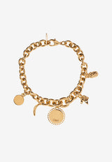 Chloé Vintage Brass Charms Bracelet Gold CHC25SFB47 CB7-9DC