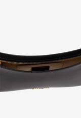 Jacquemus Le Bisou Perle Leather Shoulder Bag Black BAW00057 AC01C01-990