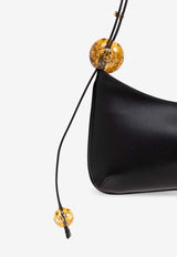 Jacquemus Le Bisou Perle Leather Shoulder Bag Black BAW00057 AC01C01-990