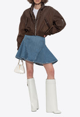 Givenchy Flared Mini Denim Skirt Blue BW40Z A516F-420