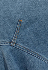 Givenchy Flared Mini Denim Skirt Blue BW40Z A516F-420