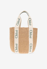 Chloé Large Woody Basket Tote Bag Beige CHC23AS380 L18-38T