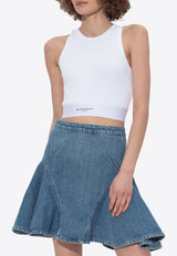 Givenchy Racerback Cropped Top White BW70F NR2Q3-100