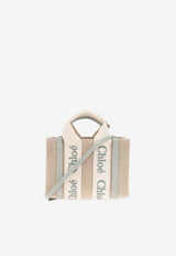 Chloé Mini Woody Linen Tote Bag Beige CHC24UP237 L17-38T