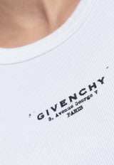 Givenchy Ribbed Sleeveless Top White BW70F PP75N-100