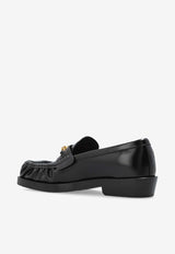 Balmain Sync Glazed Loafers Black FM1UO376 LSPZ-0PA