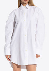 Jacquemus Ovalo Oversized Mini Dress White DRW00686 AW00648-100