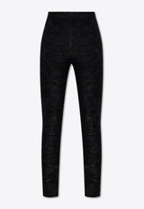 Balmain Baroque Jacquard Leggings Black FF1OC041 JK65-0PA