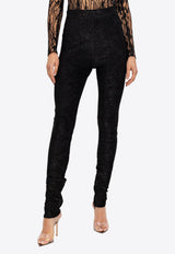 Balmain Baroque Jacquard Leggings Black FF1OC041 JK65-0PA