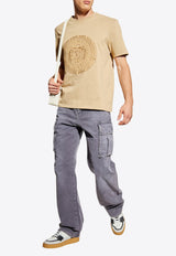 Balmain Washed Cargo Pants Gray FH1ML136 DF77-9CO