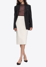 Max Mara Pencil skirt "Flash" Cream FLASH 2521106061-007