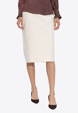 Max Mara Pencil skirt "Flash" Cream FLASH 2521106061-007
