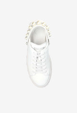 Jimmy Choo Diamond Maxi Slingback Sneakers White DIAMOND MAXI PEARL NQK-V WHITE WHITE