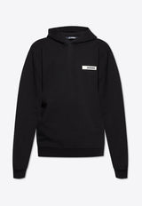 Jacquemus Gros Grain Hooded Sweatshirt Black HOM00247 AJ00126-990
