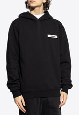 Jacquemus Gros Grain Hooded Sweatshirt Black HOM00247 AJ00126-990
