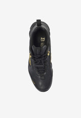 Balmain Cosmic Dust Leather Sneakers Black FM1VI357 LGSY-EAD