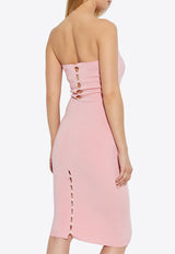 Jacquemus Sera Strapless Knit Dress Pink DRW00709 AK00269-410
