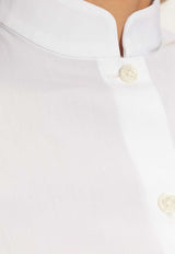 Balmain Balloon-Sleeved Blouse White FF1HU681 CG22-0FA