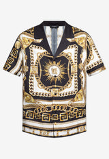 Balmain Foulard Chaînes Print Pajama Shirt Multicolor FH1HN150 VI41-EDC