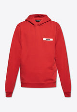 Jacquemus Gros Grain Hooded Sweatshirt Red HOM00247 AJ00126-480
