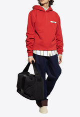 Jacquemus Gros Grain Hooded Sweatshirt Red HOM00247 AJ00126-480