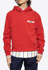 Jacquemus Gros Grain Hooded Sweatshirt Red HOM00247 AJ00126-480