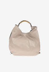 Moschino Leather Shoulder Bag Cream MC4184PP1N OA0-119
