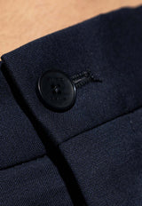 Etro Straight-Leg Wool-Blend Pants Navy MRED0018 99TUBO9-B0310