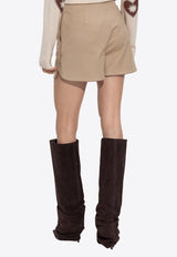 Max Mara Orbita High-Rise Mini Shorts Beige ORBITA 2521146011-012