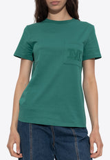 Max Mara Papaia Embroidered M T-shirt Green PAPAIA 2521946041-007