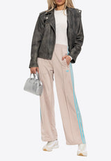 Adidas Originals Wide-Leg Track Pants Beige JY2691 0-WONTAU BLUGLO