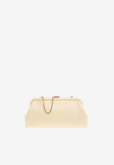 Jimmy Choo Skylar Biker Leather Clutch SKYLAR JBM-BUTTERMILK LIGHT GOLD