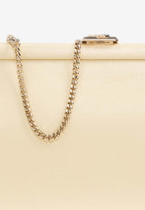 Jimmy Choo Skylar Biker Leather Clutch SKYLAR JBM-BUTTERMILK LIGHT GOLD