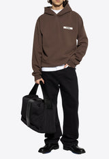 Jacquemus Sweatshirt with logo Brown HOM00247 AJ00126-880