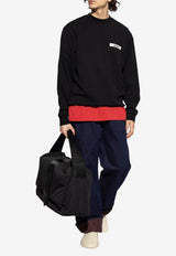 Jacquemus Gros Grain Crewneck Sweatshirt Black SSM00206 AJ00126-990