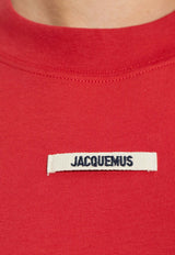 Jacquemus Gros Grain Long-Sleeved T-shirt Red TSW00155 AJ00124-471