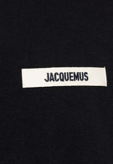 Jacquemus Gros Grain Crewneck T-shirt Black TSM00133 AJ00226-990