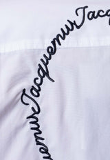 Jacquemus Henri Embroidered Shirt White SHM00567 AW00691-1LC