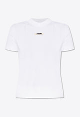 Jacquemus Gros Grain Slim T-shirt White TSW00133 AJ00124-100