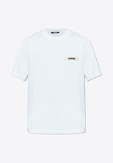 Jacquemus Gros Grain Crewneck T-shirt White TSM00133 AJ00226-100