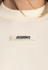 Jacquemus Gros Grain Long-Sleeved T-shirt Beige TSW00155 AJ00124-130