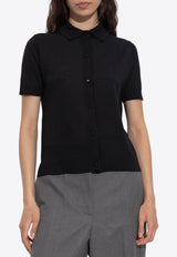Max Mara Romania Fine Wool Shirt Black ROMANIA 2521346061-002