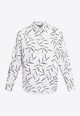 Jacquemus Simon Foliage Print Shirt White SHM00541 AW00208-1KL