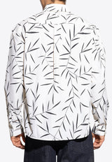 Jacquemus Simon Foliage Print Shirt White SHM00541 AW00208-1KL