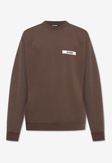 Jacquemus Sweatshirt with logo Brown SSM00206 AJ00126-880