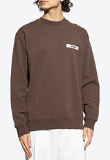 Jacquemus Sweatshirt with logo Brown SSM00206 AJ00126-880