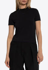 Jacquemus Gros Grain Slim-Fit T-shirt Black TSW00133 AJ00124-990
