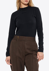 Jacquemus Gros Grain Long-Sleeved Slim T-shirt TSW00155 AJ00124-990